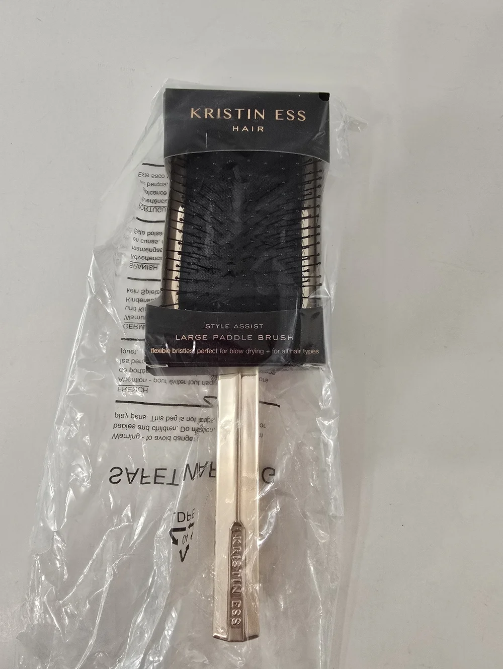 Kristin Ess Style Assist Hair Large Paddle Brush Hairbrush Professional Styling